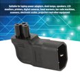 thumbnail image 3 of Adaptador de corriente ANGGREK IEC320 C14 a C5 4 Piezas 250 V PVC, 3 of 7