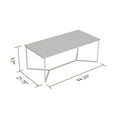 thumbnail image 4 of Safdie & Co. 44"L Coffee Table Marble Gold Metal, 4 of 4