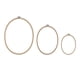 thumbnail image 4 of 3x aros de bordado ovalados herramientas de costura portátiles aro de punto de cruz reutilizable resistente aro de madera para proyectos de bricolaje, 4 of 9
