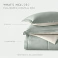 thumbnail image 4 of All Season Reversible Comforter Set Breathable Cool in Eucalyptus & Natural Cal King/King Size Bedding by Comfort Canopy, 4 of 19
