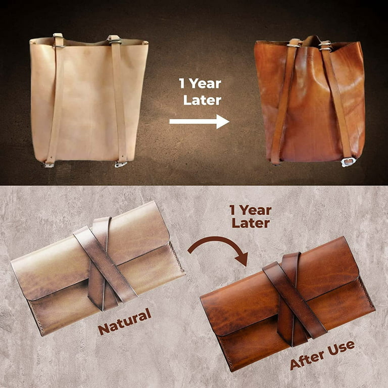 8/9 oz. Veg-Tan Tooling Leather Pre-Cut & Pieces Natural Color