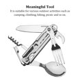 thumbnail image 3 of Wosthever Cubiertos Gadgets Acero al aire libre Vajilla plegable multifunción Desmontable Abrebotellas de mano Kit Camping Equipo de viaje Kits de desorden para acampar, 3 of 6