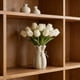 thumbnail image 5 of Jarrón de flores de cerámica rosa y blanco – Jarrón decorativo moderno único para el hogar, centros de mesa de boda, decoración de mesa y regalo, 5 of 6
