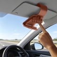 thumbnail image 4 of Carbon Fiber Style Car Sun Visor Glasses Clip, Universal Eyeglass Holder for Car Interior, Sturdy Sunglasses Mount with Secure Grip, Organizer for Eyewear, Cards & Accessories, 4 of 6