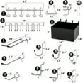 thumbnail image 3 of INCLY 122PCS Pegboard Accessories Organizer Kit, Peg Board Hooks Set with Bins for Hanging Various Tools, 1/8 1/4 inch Pegboard Hooks Assortment for Organizing Storage, Garage Wall Attachments, 3 of 9