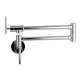 thumbnail image 1 of Solid Brass Single Cold Single Hole Pot Filler Tap Wall Mount Kitchen Faucet In Chrome Nickel Black ,High Water Flow Rate, 1 of 2
