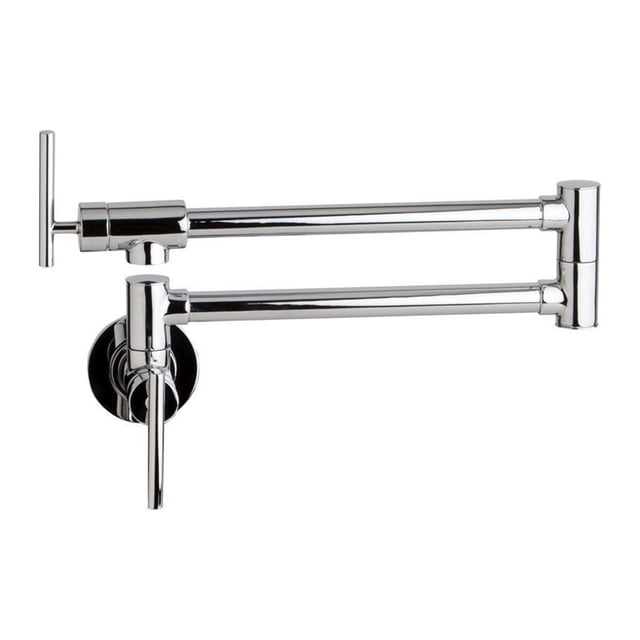 Solid Brass Single Cold Single Hole Pot Filler Tap Wall Mount Kitchen Faucet In Chrome Nickel Black ,High Water Flow Rate