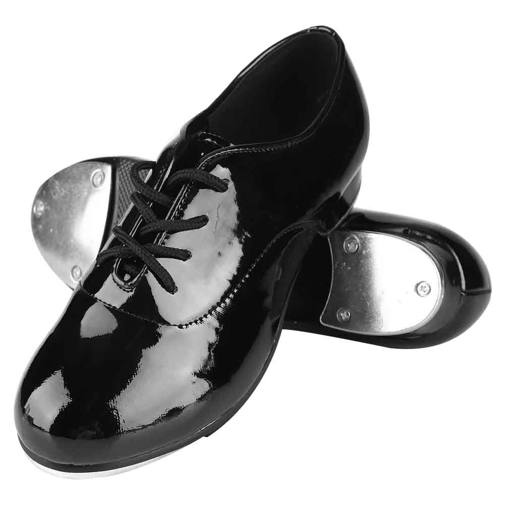 AVEKI Fashion Boy Tap Dance Step Dance PU Leather Shoes Dance Shoes Black 38 Walmart