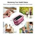 thumbnail image 7 of SUWU Oximeter, SpO2 Pulse Oximeter, 4 Data Pulse Oximeter with Respiration, Respiration Rate Monitor, Pulse Oximeter with Bag, and Lanyard (Pink), 7 of 7