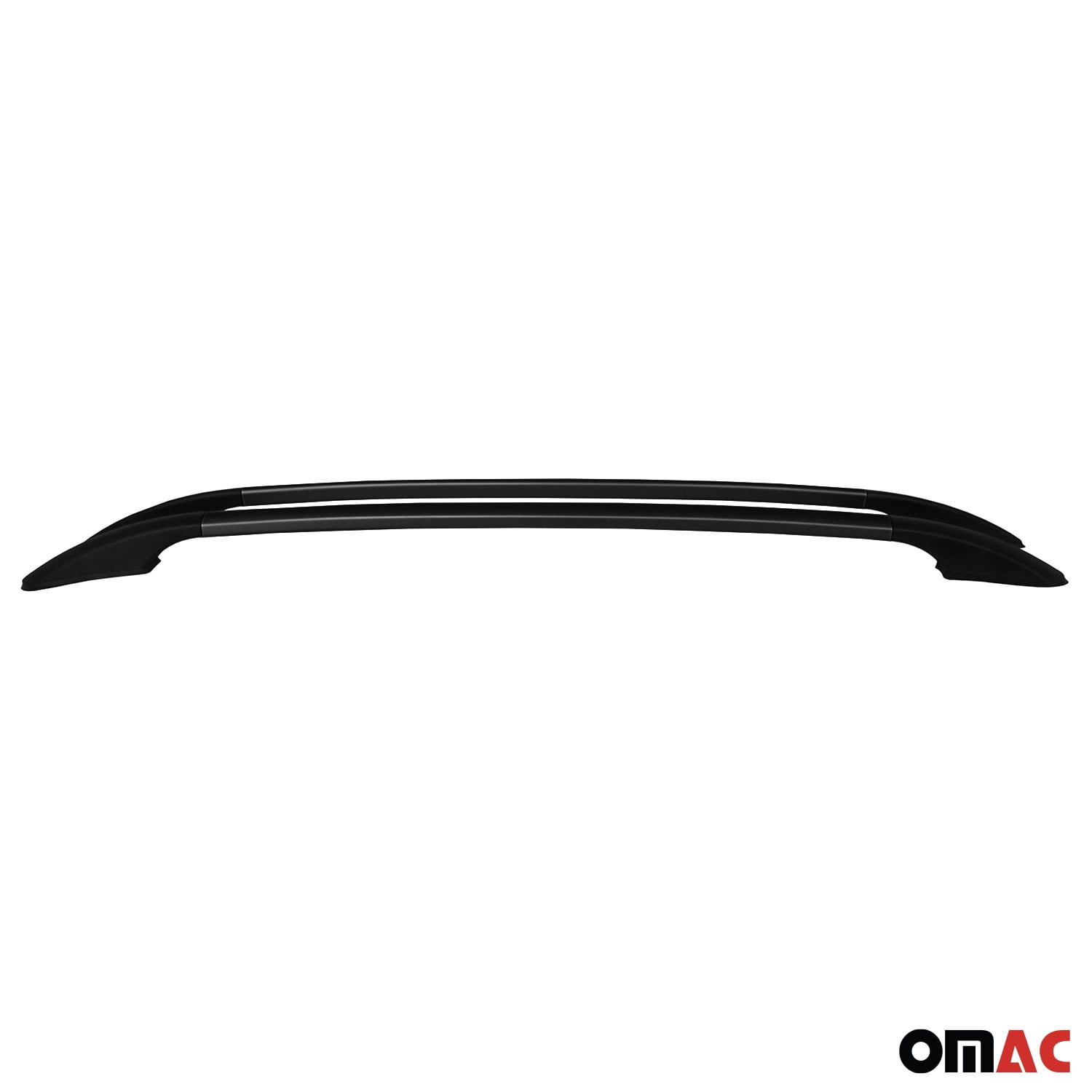 Top Roof Rack Side Rails Bars Black Set For Audi A3 Hatchback 2013