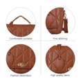 thumbnail image 3 of Monederos y Bolsos Pequeños para Mujer, Bolsos de Hombro Bolsos Bandolera para Mujer con Correa de Metalmarrón:;:;, 3 of 5