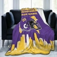 thumbnail image 5 of Custom Minnesota Blanket Personalized Throw Blankets Name and Number for Men Women Boy Football Style Decor Gifts, 5 of 6