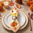 thumbnail image 4 of SDJMa 20 Pcs Happy Thanksgiving Paper Napkins, 6.5"x6.5" Gold Glitter Maple Leaves Pumpkin Turkey Disposable Napkins for Autumn Harvest Party Supplies Decorations, 4 of 8
