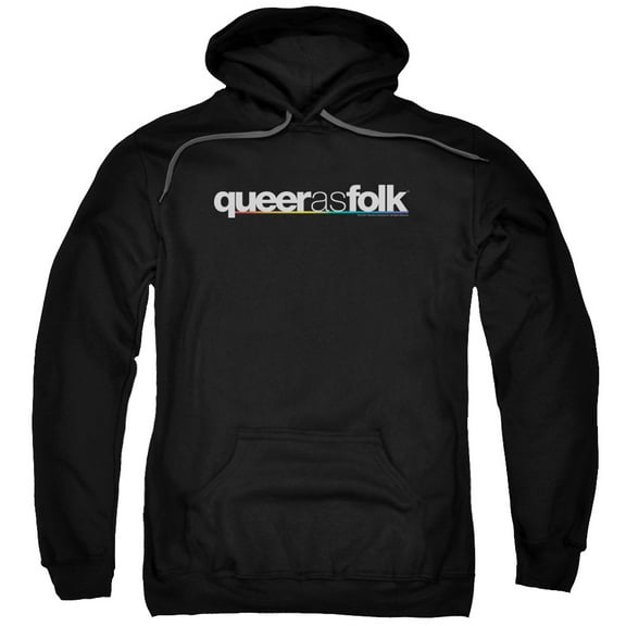 Queer As Folk Logo Adult Pullover Hoodie Sweatshirt Black