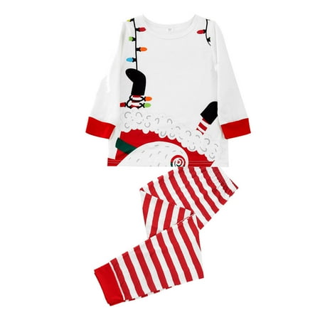 

Felirenzacia Christmas Family Wear Printed Family European And American Pajama Suit Kids