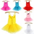 thumbnail image 6 of Girls Ballet Tutu Skirted Leotards Cross Straps Camisole Dance Dress Ballerina Outfit for Girls Toddler Dance Performance, 3-12 Years, 6 of 6