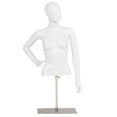 thumbnail image 4 of Costway Mannequin Féminin Torse Réaliste Demi-Corps Tête Tournée Forme de Robe avec Base, 4 of 7
