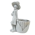 thumbnail image 1 of Estatua de jardín para niña pequeña, adorno de maceta de flores, maceta decorativa de resina, soporte para plantas de bonsái para exteriores, 1 of 8