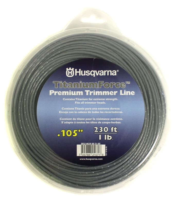 1-Pound .105-Inch Husqvarna 639005105 TitaniumForce Trimmer Line 