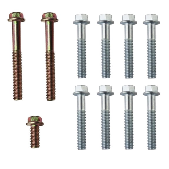 Flange Bolt Set for GY6 150cc Belt Crankcase Case Cover Bolts for GY6 150cc Scooters ATVs Go Karts Compatible with TaoTao Roketa Jonway SunL Peace Sports Baja 150cc Models