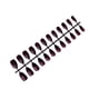 thumbnail image 1 of Juego de 24 piezas de uñas postizas DIY Qarigey Morado oscuro, 1 of 5