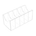 thumbnail image 2 of tamizeot Acrylic Belt Rack Organizer Acrylic Box For Closet Jewelry Storage With Multi Compartment Belt Organizer Ties Clear 5 Compartments, 2 of 6