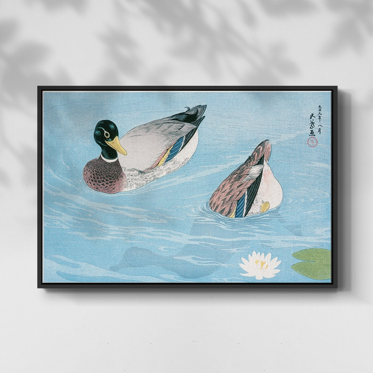 Vintage Landscape-XXXII By Wexford Home Framed in Black Wood Gallery Wrapped Canvas 27 in. x 41 in.
