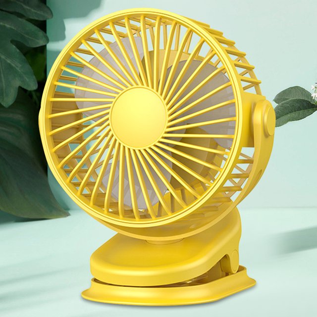 Ventilador de clip de mano de carga USB Ventilador de refrigeración pequeño giratorio de 720 grados para oficina en casa Sywqhk Para estrenar