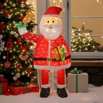 Ktaxon 6ft Christmas Santa Lighted Christmas Decoration Outdoor Yard Decor