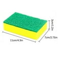 thumbnail image 3 of Cinvoph 10 Pack Sponges Kitchen, Heavy Duty Dish Sponge, Cleaning Scrubber Sponge 2-Sided Multiuse Cleaning Sponge Non-Scratch & Absorbent for Bathroom Kitchen 4"x3"x1", 3 of 9