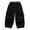 Black, variant on QQAMB Girls Cargo Pants Cotton High Waist Drawstring Cinch Bottom Trousers Trendy Baggy Streetwear Pant with Pockets,7 Years