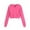 Hot Pink, variant on Hoodies for Girls White Cropped Hooded Long Sleeve Hooded Sweatshirt Top Fall Clothes Tween Girls Clothes 11-12 Years