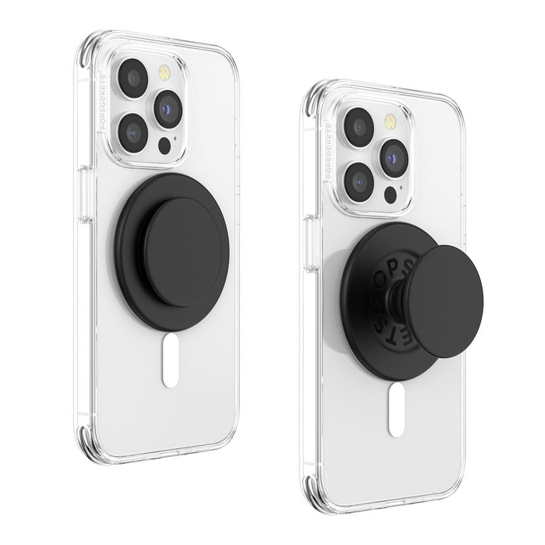 PopSockets PopGrip for MagSafe: Grip and Stand for Phones and Cases, Remove  and Reposition, Swappable Top Black