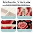 thumbnail image 3 of Rose Travel Portable Square Jewelry Box with Necklace Organizer, Earring Organizer, and Display Case - Ideal for Rings, Earrings, Necklaces, Bracelets, and More - Suitable for Girls and Women, 3 of 6