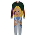 thumbnail image 4 of Alice in Wonderland Kids Hooded Jumpsuit Union Suit Onesie One Piece Blanket for Boys Girls, 4 of 7