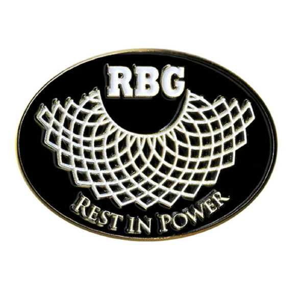 NOTORIOUS RBG MEMORIAL REST IN POWER PIN - Ruth Bader Ginsburg Quote Print Novelty Backpack Cute Enamel PIN