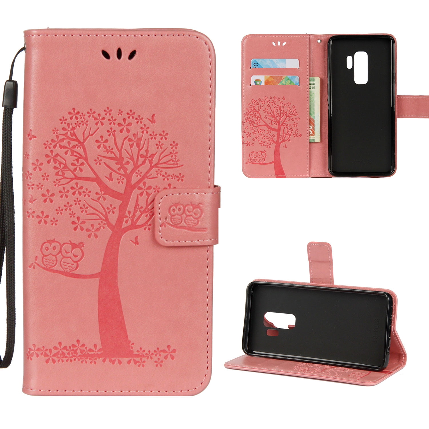 Leather Flip Case Fit for Samsung Galaxy S9 Plus owl Wallet Cover for Samsung Galaxy S9 Plus Leather Flip Case Fit for Samsung Galaxy S9 Plus owl Wallet Cover for Samsung Galaxy S9 Plus