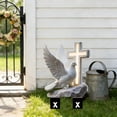 thumbnail image 5 of QuanTara Memorial Garden Plaques Set of 2, 7.87x5.91in Acrylic Heart Shaped Outdoor Plaque with Ground Stake, Butterfly Design for Yard, Lawn, Pet or Family Remembrance Decor, 5 of 6