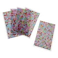 thumbnail image 3 of justharion 5 Pcs Crystal Rhinestone Self Adhesive Gem Embellishment Stickers Multi 6mm, 3 of 8