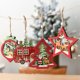 thumbnail image 4 of Decoraciones navideñas Luces LED Rojo Verde Adornos de Navidad Estrella Muñeco de nieve Regalos Estilo 4, 4 of 4