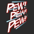 thumbnail image 2 of Men's Star Wars TIE Fighter Pew Pew Pew Graphic Tee Black Medium, 2 of 5