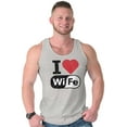 thumbnail image 5 of Love Wife Wi-Fi Funny Husband Married Tank Top Sleeveless Tee Men Brisco Brands L, 5 of 5