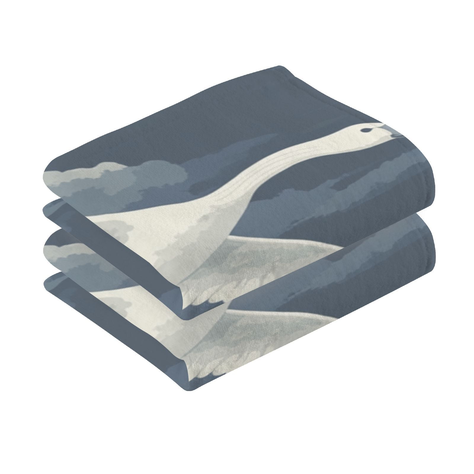 Graceful Geese Hand Towels Cotton Bath Towels Large Face Towels Absorbent for Bathroom 2 Packs
