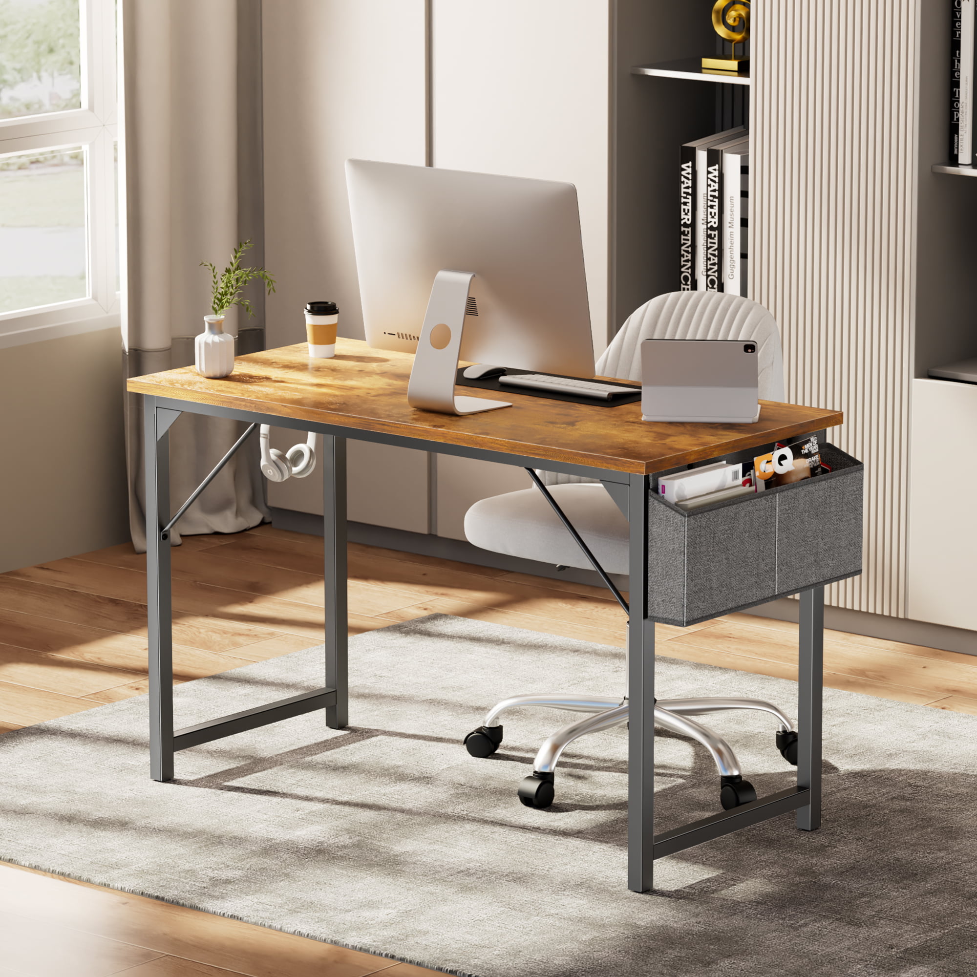 Office Computer Table,100 * 55cm Study Writing Desk,Simple Style