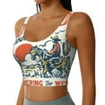 thumbnail image 2 of Balery Cowboy Rising Horse Sujetadores deportivos con espalda cruzada para mujer, acolchados, sin costuras, de alto impacto, ideales para yoga, gimnasio, entrenamiento y fitness.-XX-Large, 2 of 8