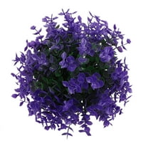 Verdsylv Garden Spheres, Boxwood Topiary Plants - Lifelike Artificial Hedge Hemispheres for Arcades, Patio Walkways & Deck Decor, Uv-Resistant Outdoor Greenery, Topiary Decor, Purple1