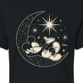 thumbnail image 3 of Disney - Mickey On Celestial Moon - Juniors Cropped Cotton Blend T-Shirt, 3 of 5