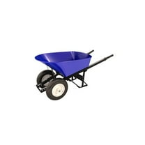 Steel Tray Wheel Barrow - 6 Cu Ft - Double Ribbed Tire Steel Handle