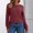 Wine # Womens shirts, variant on Vetsdori Womens Long Sleeve Tops Ripped Crew Neck Pullover Casual Blouses Plain Button,Casual Shirts for Ladies
