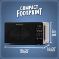 thumbnail image 5 of Nostalgia Modern Retro Countertop Microwave Oven - 700-Watt - 0.7 cu ft - 12 Pre-Programmed Cooking Settings - Digital Clock - Kitchen Appliances - Black, 5 of 5